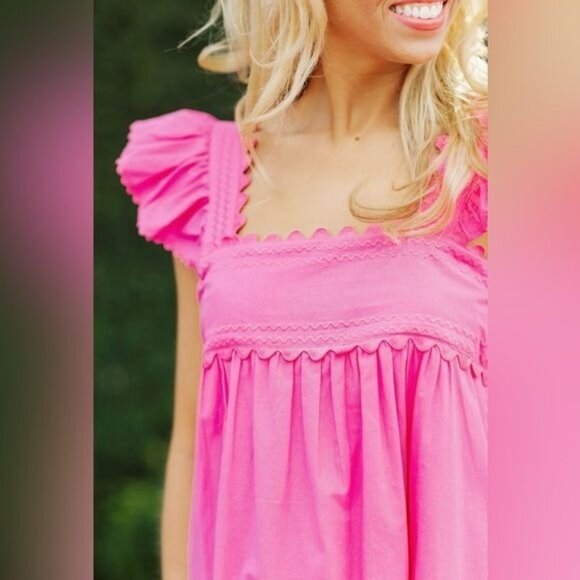 J. Marie Beckley Dress Pink Embroidered Womens XS-L NWT - Picture 4 of 16